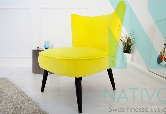 Fotelje - dizajnerska fotelja Recent Yellow - Nativo nameštaj