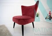 Fotelje - dizajnerska fotelja Recent red - Nativo nameštaj