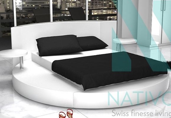 Kreveti - dizajnerski bračni krevet Orbit - Nativo nameštaj