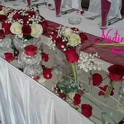 Kompletna dekoracija mladenačkog stola sa ružama SM056