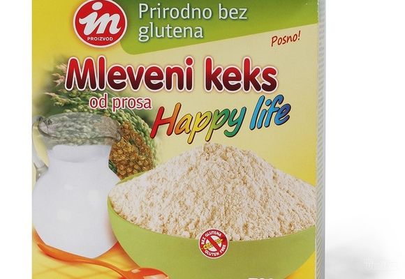 Mleveni keks Happy Life 300 gr