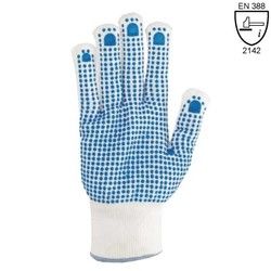 Tekstilne zaštitne rukavice sa PVC nitnama 7208