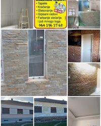 Molerski radovi, gletovanje, krecenje Novi Sad