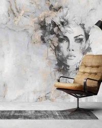 Foto tapete zena sa cvecem