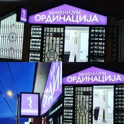 Izrada svetlece reklame za ginekolosku ordinaciju