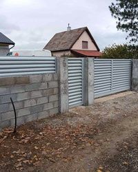 Aluminijumska ograda za dvoriste sa kliznom kapijom