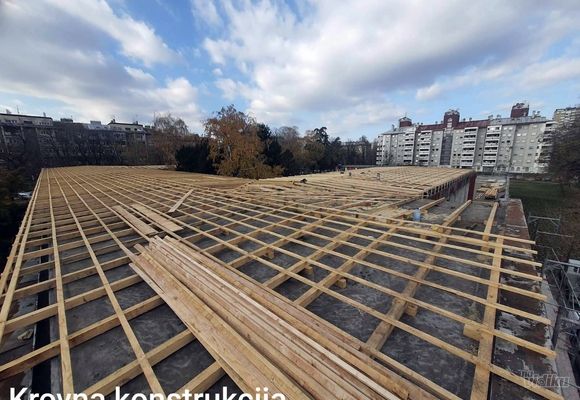 Izrada krovne konstrukcije Novi Beograd