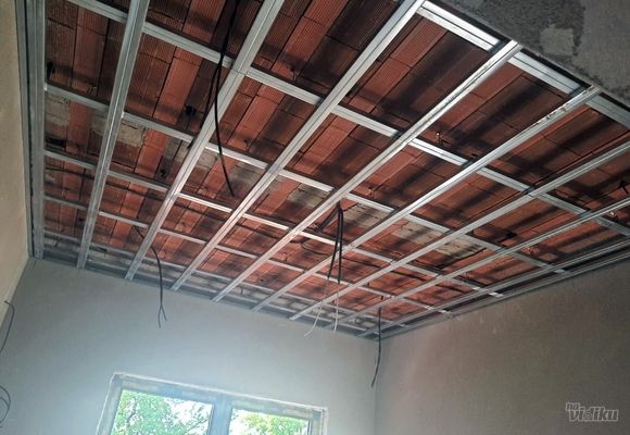 Izrada plafonske konstrukcije za gips table
