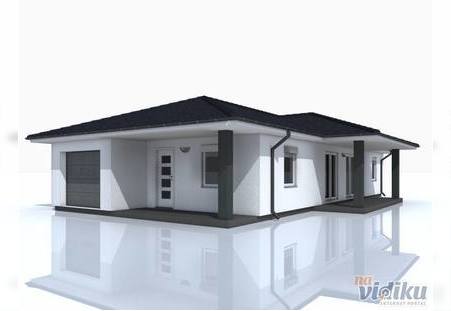 Idejno rešenje montazne porodične kuće od 158 m2