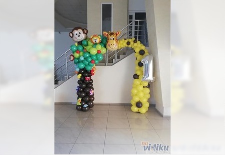 Dekoracija balonima za proslavu decijeg rodjendana
