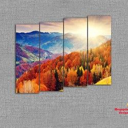 Slika iz 4 dela - Jesen planina