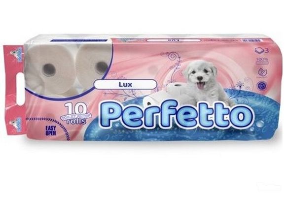 Toalet papir Perfetto 10/1 Lux