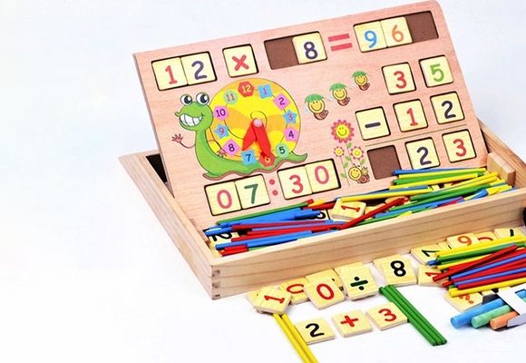 Drvena kutija za učenje brojeva