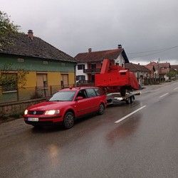 Prevoz kombajna za traktor