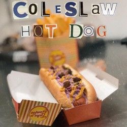 Coleslaw Hot Dog
