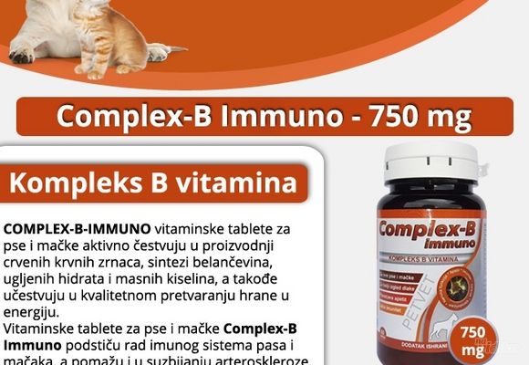 Kompleks vitamina B za macke, 60 kom, 750 mg