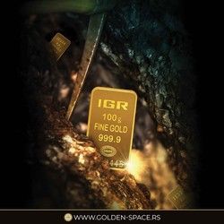 Investiciono zlato pločice od 100gr - najbolja cena