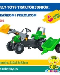 Traktor sa prikolicom i utovarivačem