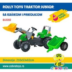 Traktor sa prikolicom i utovarivačem