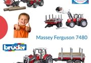 Igračka traktor Ferguson sa prikolicom