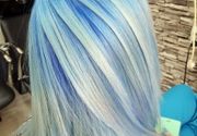 Satiranje kose u plavo