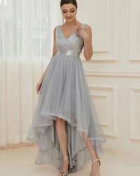 Siva elegantna haljina