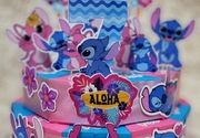 Kartonska torta Stitch - Lilo i Stic