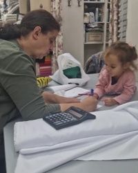Plišana haljinica plave boje za devojčice od veličine 56 do 140