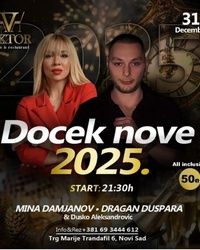 Docek nove godine 2025 uzivo muzika Novi Sad