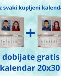 Kalendar 20x30 1+1 gratis