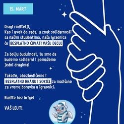 Besplatno čuvanje dece roditelja koji idu na skup 15. Marta