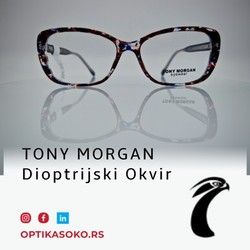Toni Morgan dioptrijski okvir sa dodatkom za sunce