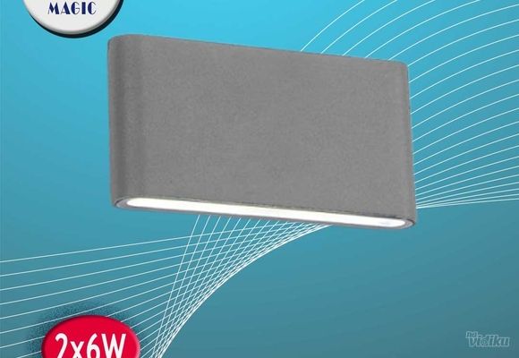 LED ZIDNA SVETILJKA 2x6W IP20 E