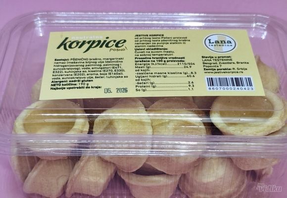 Korpice od prhkog testa