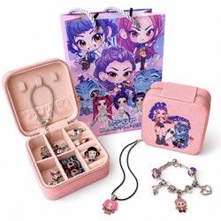 Super cena!!! KPOP Demon Hunters set nakita – 36 delova; Rumi i Huntrix devojke kreativni set nakita sa privescima na Novom Beogradu