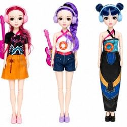 KPOP Demon Hunters velike muzičke lutke sa gitarom (58cm) - Rumi, Mira i Zoey omiljene igračke za devojčice