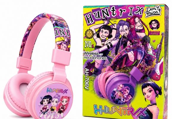 Huntrix bežične bluetooth slušalice u fensi pakovanju - roze