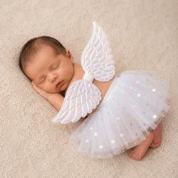 Dvodelni tutu set za bebe - suknjica i anđeoska krila