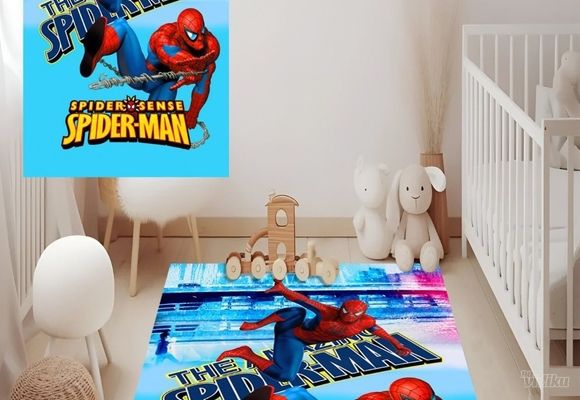 Dečiji tepih sa neklizajućom podlogom 120×140cm - Spajdermen (Spider-Man, Spideman)