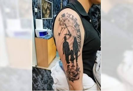 Tetovaza ruze, sata i porodice Novi Sad