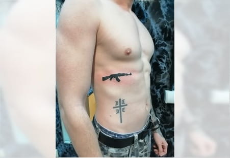 AK47 tetovaza Novi Sad