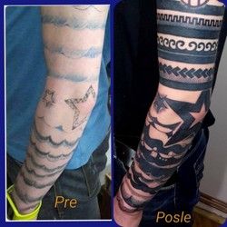 Tetovaža PREKRIVANJE CELE RUKE