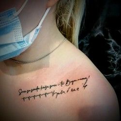 tetovaza citat, otkucaji srca i potpis Novi Sad