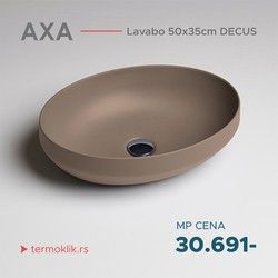 Lavabo 50x35cm AXA DECUS ovalni pesak 8510010
