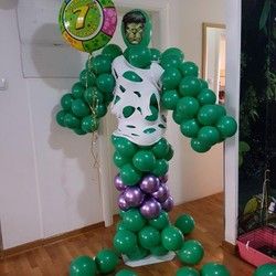 Hulk - Dekoracija balonima