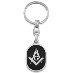 Privezak za ključeve sa masonskim simbolom – Ugaonikom i šestarom
