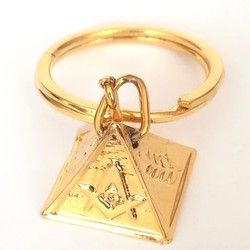 Privezak za ključeve sa masonskim simbolom – Pravilna piramida sa masonskim simbolima