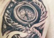 Tetovaza kompasa - compass tattoo Beograd Žarkovo
