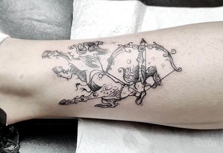Tetovaza strelca - Sagittarius tattoo Beograd Žarkovo