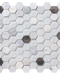 Mozaik Hexagone Carrara Whit